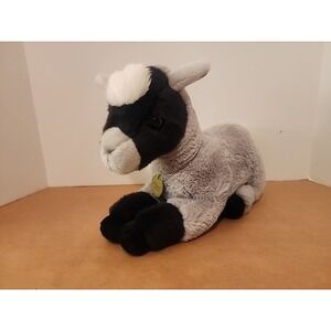 Plush Black Face Gray Lamb Sheep SUPER SOFT Farm Animal‎ Miyoni 12" Used
